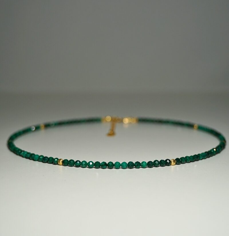 Naszyjnik Szczęścia Malachit 3mm