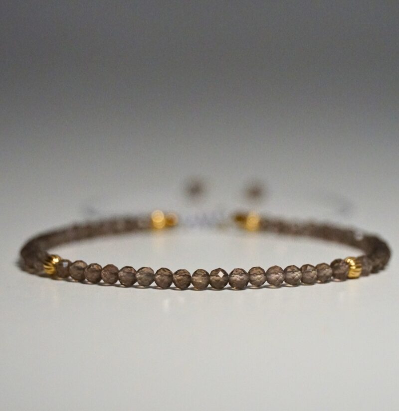 !Nowość Bransoletka Kwarc Dymny 3mm