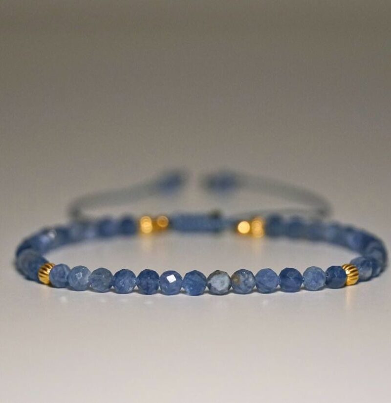 !Nowość Bransoletka Szafir Jasny 3mm