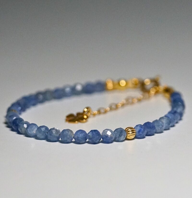 !Nowość Bransoletka Szczęścia Szafir Jasny 3mm